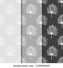 seamless floral pattern tropical palm leaves
