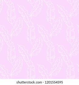 seamless floral pattern tropical palm leaves