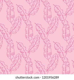seamless floral pattern tropical palm leaves