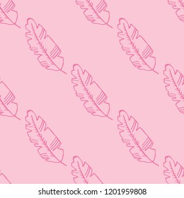seamless floral pattern tropical palm leaves