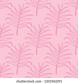 seamless floral pattern tropical palm leaves