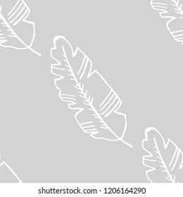 seamless floral pattern tropical palm leaves