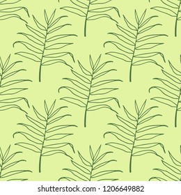 seamless floral pattern tropical palm leaves