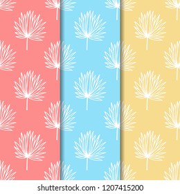 seamless floral pattern tropical palm leaves