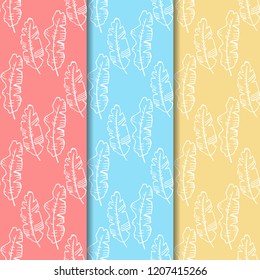 seamless floral pattern tropical palm leaves
