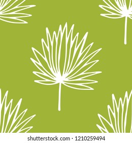 seamless floral pattern tropical palm leaves