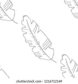 seamless floral pattern tropical palm leaves