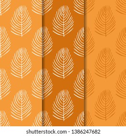 seamless floral pattern tropical palm leaves hand drawn sketch