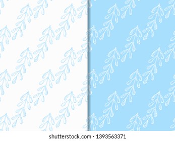 seamless floral pattern tropical palm leaves hand drawn sketch