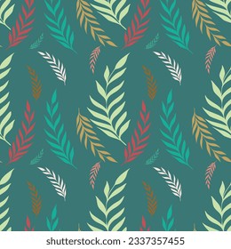 Seamless floral pattern tropical texture vector