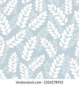 Seamless floral pattern with twigs