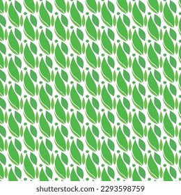 Seamless floral pattern with twigs. Botanical background, repeating prints. Blooming herbs texture design for your design. Hand drawn vector illustration