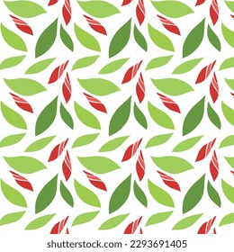 Seamless floral pattern with twigs. Botanical background, repeating prints. Blooming herbs texture design for your design. Hand drawn vector illustration