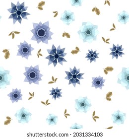 Seamless floral pattern using Beautiful trendy new flowers for print on textile, fabric, clothes, wallpaper, also Wedding, birthday, Greeting card, web background. Colorful illustration.