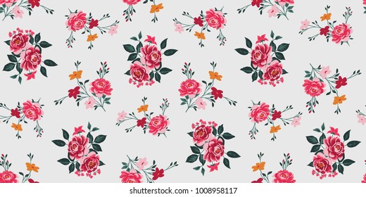 Seamless Floral Pattern in vector