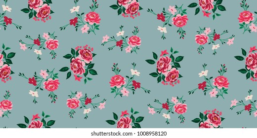 Seamless Floral Pattern in vector