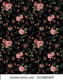 Seamless Floral Pattern in Vector