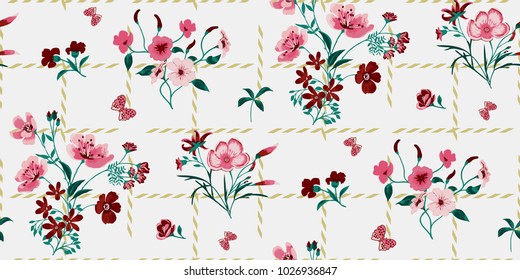 Seamless Floral Pattern in vector