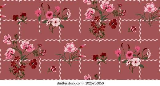 Seamless Floral Pattern in vector
