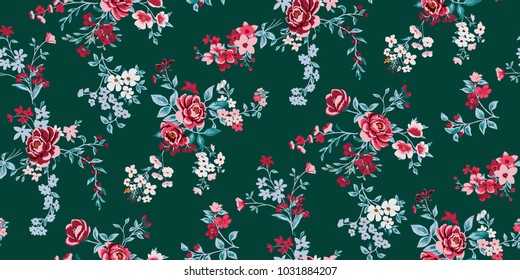 Seamless Floral Pattern in vector