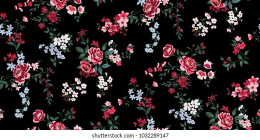 Seamless Floral Pattern in vector