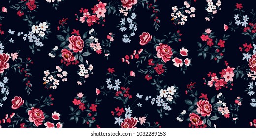 Seamless Floral Pattern in vector