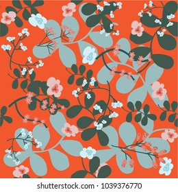 Seamless Floral Pattern in vector