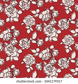 Seamless Floral Pattern In Vector