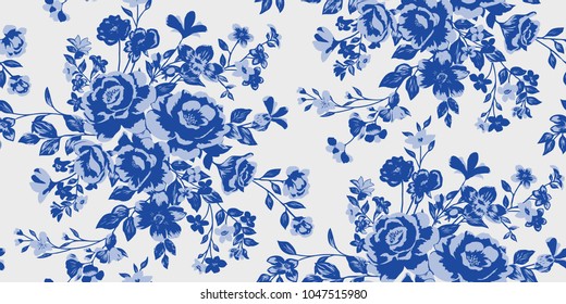 Seamless Floral Pattern in vector