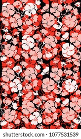 Seamless floral pattern in vector