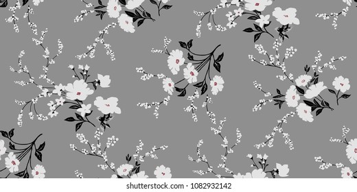 Seamless Floral Pattern in vector