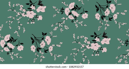 Seamless Floral Pattern in vector