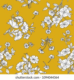 Seamless Floral Pattern in vector