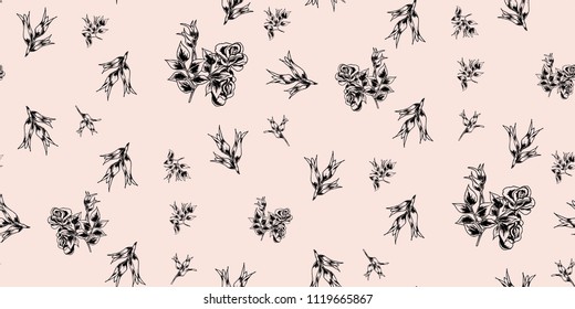 Seamless Floral Pattern in vector
