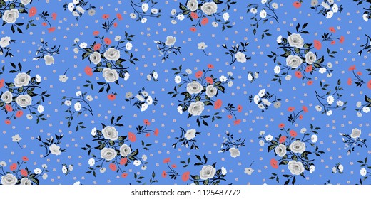 Seamless Floral Pattern in vector