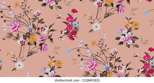 Seamless Floral Pattern in vector