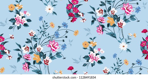 Seamless Floral Pattern in vector