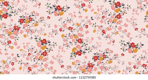 Seamless Floral Pattern in vector