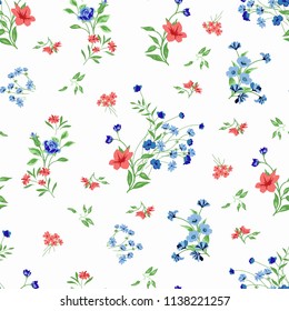 Seamless Floral Pattern in vector