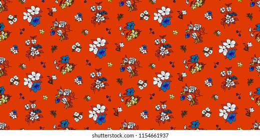 Seamless Floral Pattern in vector