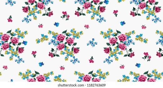 Seamless Floral Pattern in vector