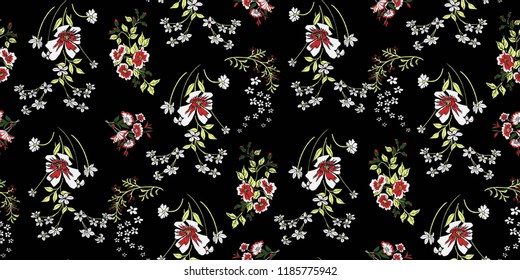 Seamless Floral Pattern in vector