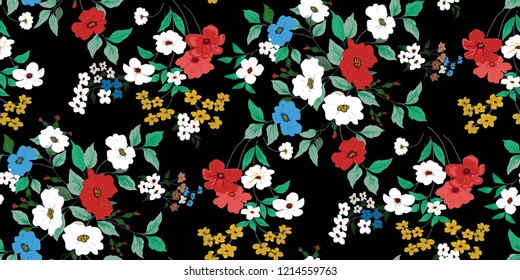 Seamless Floral Pattern in vector