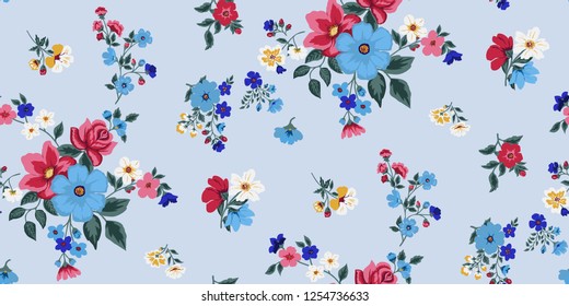 Seamless Floral Pattern in vector