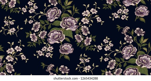 Seamless Floral Pattern in vector