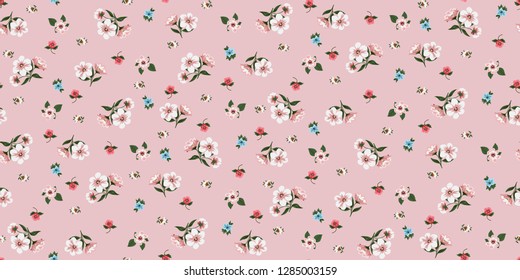 Seamless Floral Pattern in vector