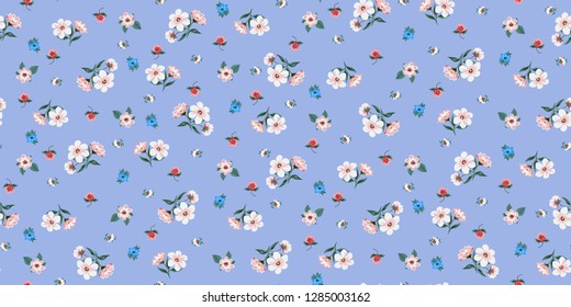 Seamless Floral Pattern in vector