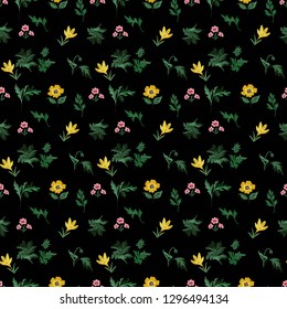 Seamless Floral Pattern in vector