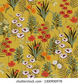Seamless Floral Pattern in vector
