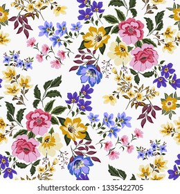 Seamless Floral Pattern in vector